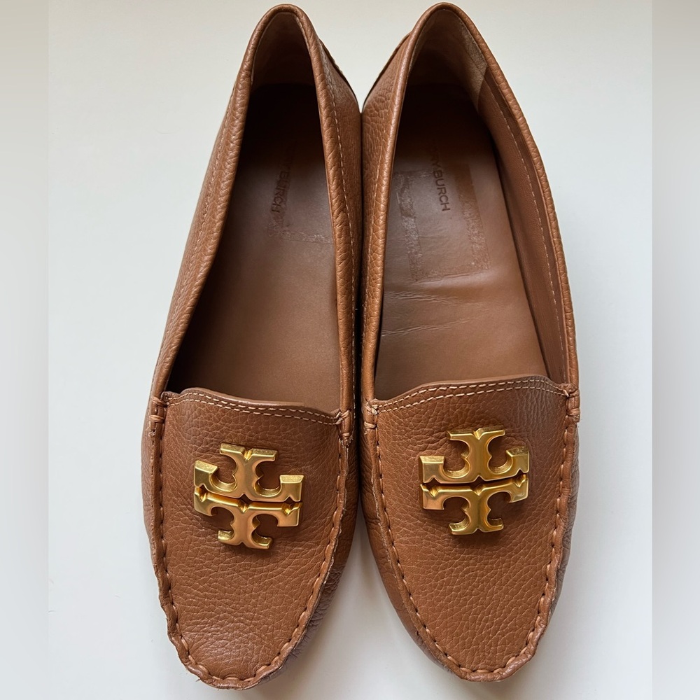Tory Burch Women’s Brown Leather Driving Loafer 10.5